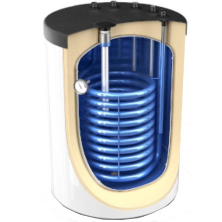 Floor standing storage tanks with a heat exchanger for use with Gas boiler with a heat exchanger EV 15S 160 60 Z PS