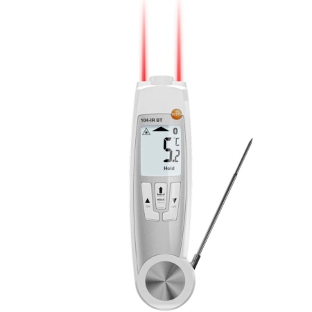 Infrared/penetration thermometer with app connection testo 104-IR BT