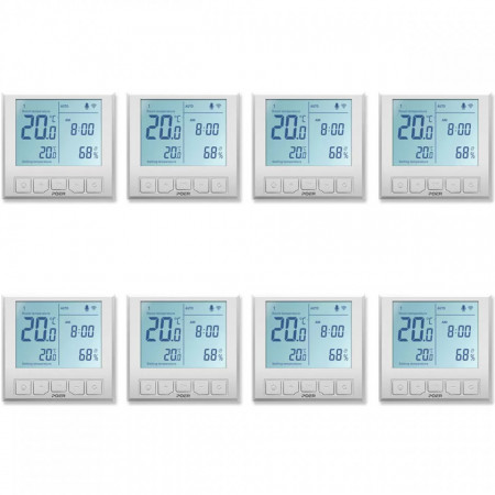 Pachet 8 termostatate de pardoseala Poer Smart comanda prin Internet