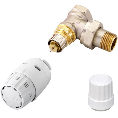 Sensor set Thermostatic Head RAS-C2 and TRV RA-IN 15 angle type