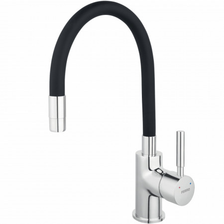 Standing sink Mixer Zumba black with flexible spout