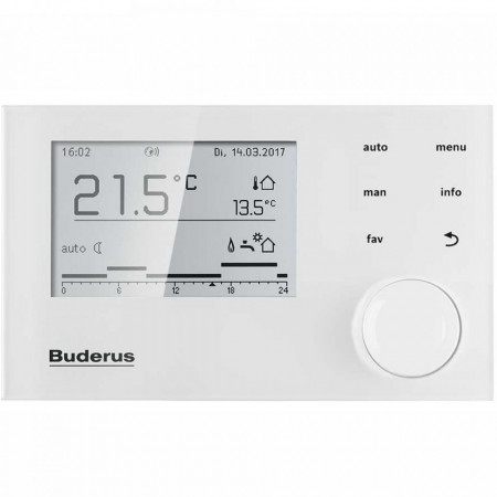 System control unit Logamatic RC310 white with external sensor