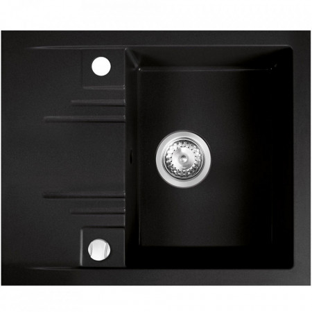 Single kitchen Sink Mezzo II 58x48 cm graphite