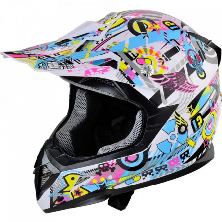 Casca moto Hecht 51915 graffiti XL