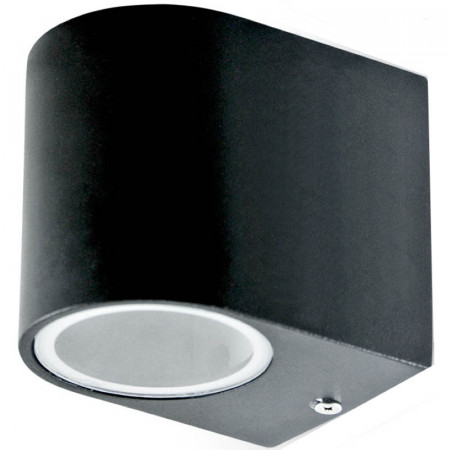 GU10 1 Way Wall Fitting VT-7651 IP44 black, round