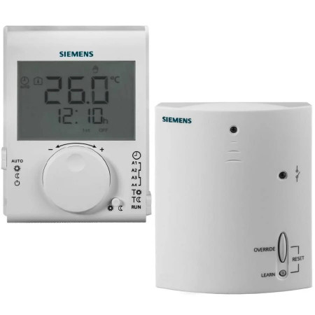 Siemens RDJ100RF/SET Room thermostat radio frequency set with 24-hour time switch