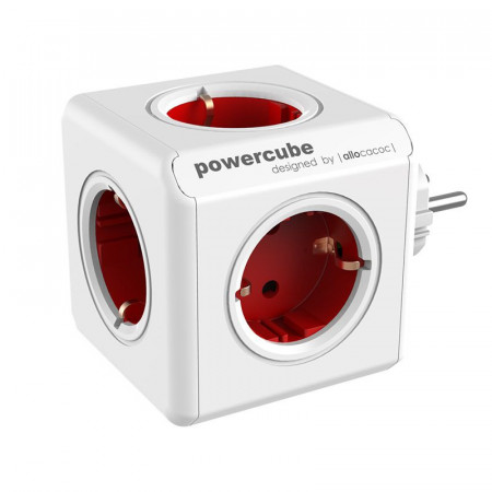 Powercube 5 Schuko Red