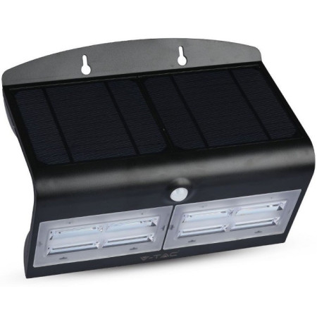 Lampa LED solara 6.8W 4000K alb neutru VT-767-7 negru