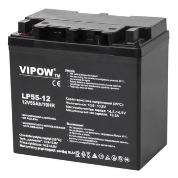 Acumulator gel plumb Vipow 12V 55Ah