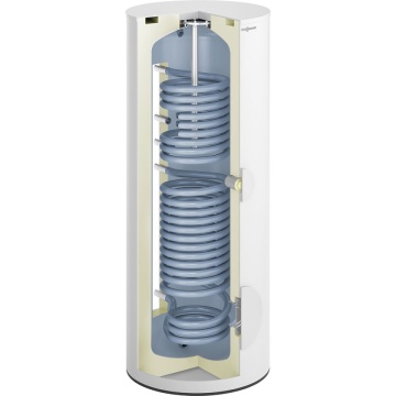 Sectiune Boiler Solar Viessmann Vitocell 100-B CVBC 300L 2 Serpentine