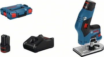 Bosch GKF 12V-8 - Mașină Frezat Muchii + 2 Acumulatori 3Ah