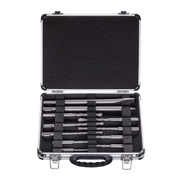 Bosch Set mixt 11 accesorii SDS-Plus-1, 9xburghiu, 1xspitz, 1xdalta, cutie metal
