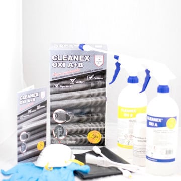 Pachet curatare exterior schimbator centrala cu condensare Cleanex OXI A + B