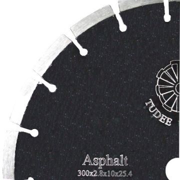 Disc diamantat Tudee debitare asfalt, profesional, 300x25.4x10x2.8mm