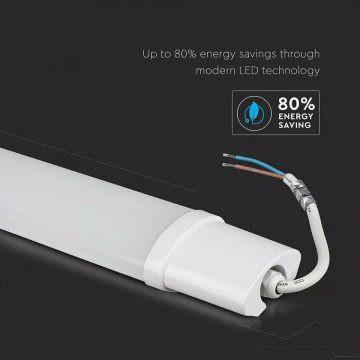 Corp iluminat industrial 120 cm 36 W IP65 6500K V-Tac VT-1239 alb rece economie