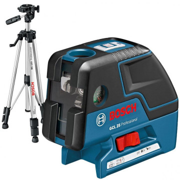 Nivela laser cu puncte Bosch GCL 25 cu stativ BS 150