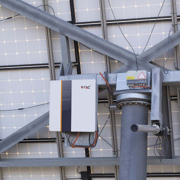 montaj Invertor solar trifazat On Grid/off Grid V-Tac VT-6606103 5 kW