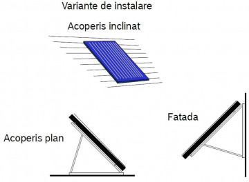 variante montaj Panou solar Buderus Logasol SKN4.0-s