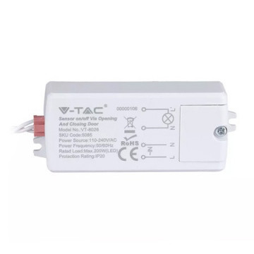 Senzor miscare on/off | V-Tac VT-8025 | Reactie la inchidere / deschidere usa