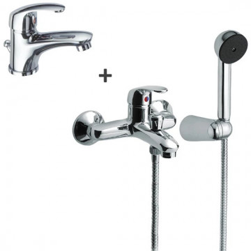 Set Baterii Baie Eurorama Reno | Lavoar + Cada-Dus 12210M/12310M