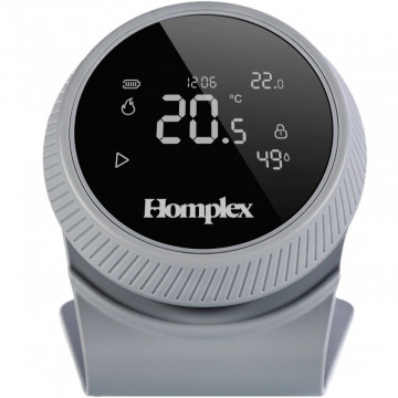 Termostat inteligent Homplex NX1 gri cu suport pentru masa.