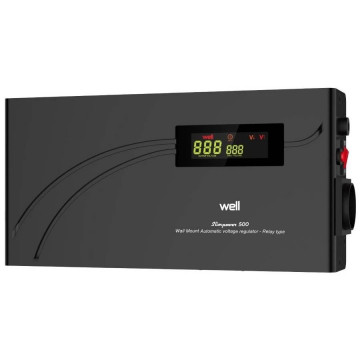 Stabilizator tensiune Well AVR-REL-Slimpower500-WL | 500VA 300W