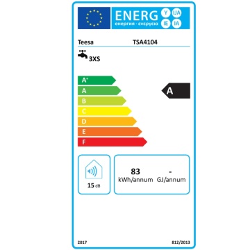Eticheta energetica Robinet instant apă caldă Teesa TSA4104 3500W