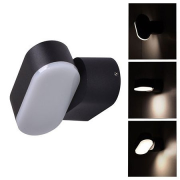 💡 Aplică LED Orientabilă V-TAC VT-816, 6W, IP65, Negru - Termix