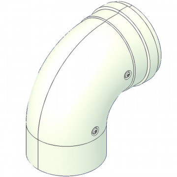 90° Bend MF coaxial 51829 80/125 for condensing boiler