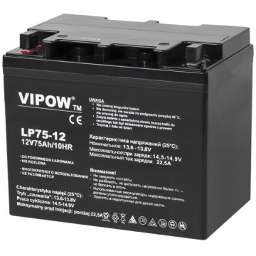 Acumulator plumb Vipow BAT0224 12V 75Ah Gel