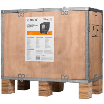 ambalaj Stabilizator trifazat de tensiune electrica cu servomotor Kemot URZ3437 10 kVA