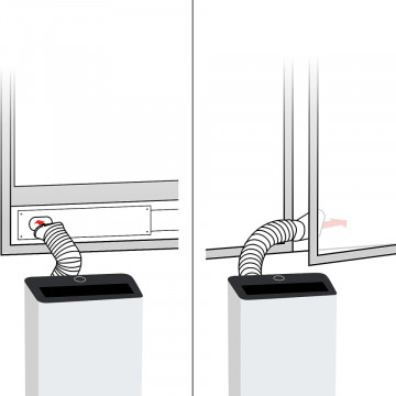 montaj la fereastra aer conditionat