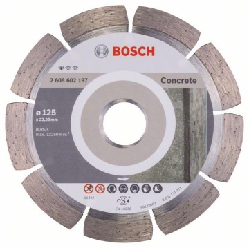 Bosch Disc diamantat Standard for Concrete 125x22,23x1.6x10mm