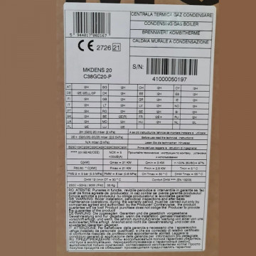 eticheta Centrala termica cu condensare Motan Mkdens 20-P C38GC20-P.