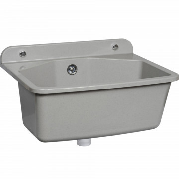 Chiuvetă Poliester Compozit Ferro 37x46 cm Gri | Termix.ro
