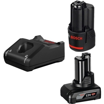 Incărcător rapid Li-Ion 12V Bosch GAL12V-40, 4Ah | Acumulatori Li-Ion 12V 2x GBA 12V | 1x 2Ah, 1x 4Ah