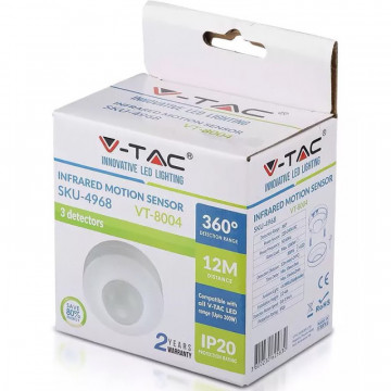 ambalaj Senzor miscare V-Tac VT-8004 360 grd montaj Tavan