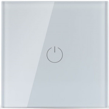 Intrerupator simplu sticla touch V-Tac VT-5111 alb