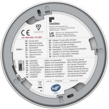 Detector fum resideo R200S-2 spate