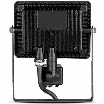 Reflector LED SMD 20 W 6400 K IP65 cu senzor miscare V-Tac VT-20-S negru spate