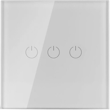 Intreruptor electric Smart triplu V-Tac din sticla cu touch