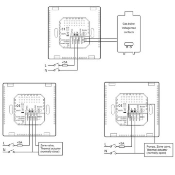 legaturi electrice Termostat incalzire in pardoseala Poer Smart