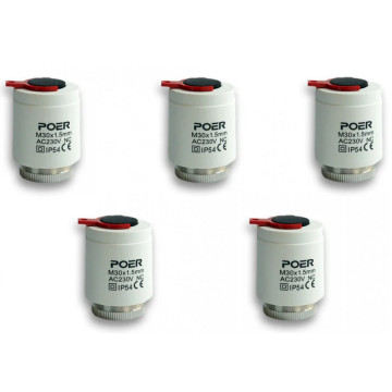 Actuatori termici POER Smart Pachet 5