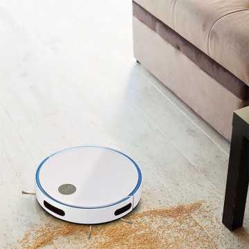 Aspirator Robot cu telecomanda V-Tac VT-5522 alb/albastru pe gresie