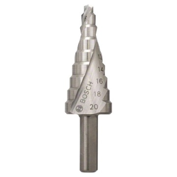 Bosch Burghiu in 9 trepte HSS, 4-20mm