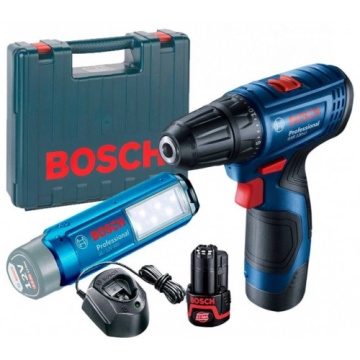 Bosch GSR 120-LI - Mașină Găurit + 2 Acumulatori 2.0Ah | Termix
