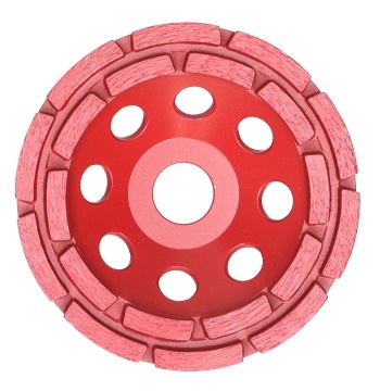 Disc diamantat Tudee slefuire-degrosare beton dur, standard, 125x22.2x8x6mm, segment dublu