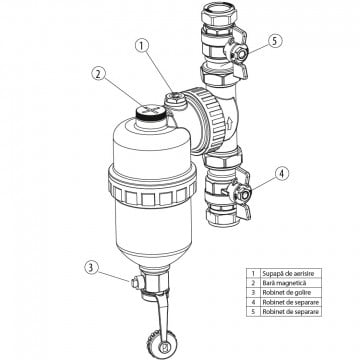 componente Filtru magnetic Salus Mag Defender MD22S