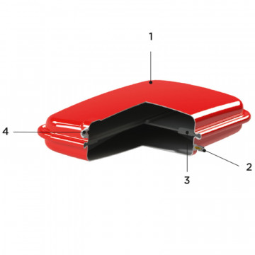 sectiune Vas de expansiune paralelipipedic plat CIMM RP200/12 litri sub presiune cu membrana