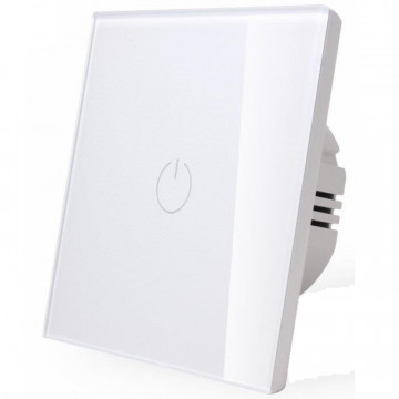 Intreruptor simplu sticla touch V-Tac VT-5111 alb
